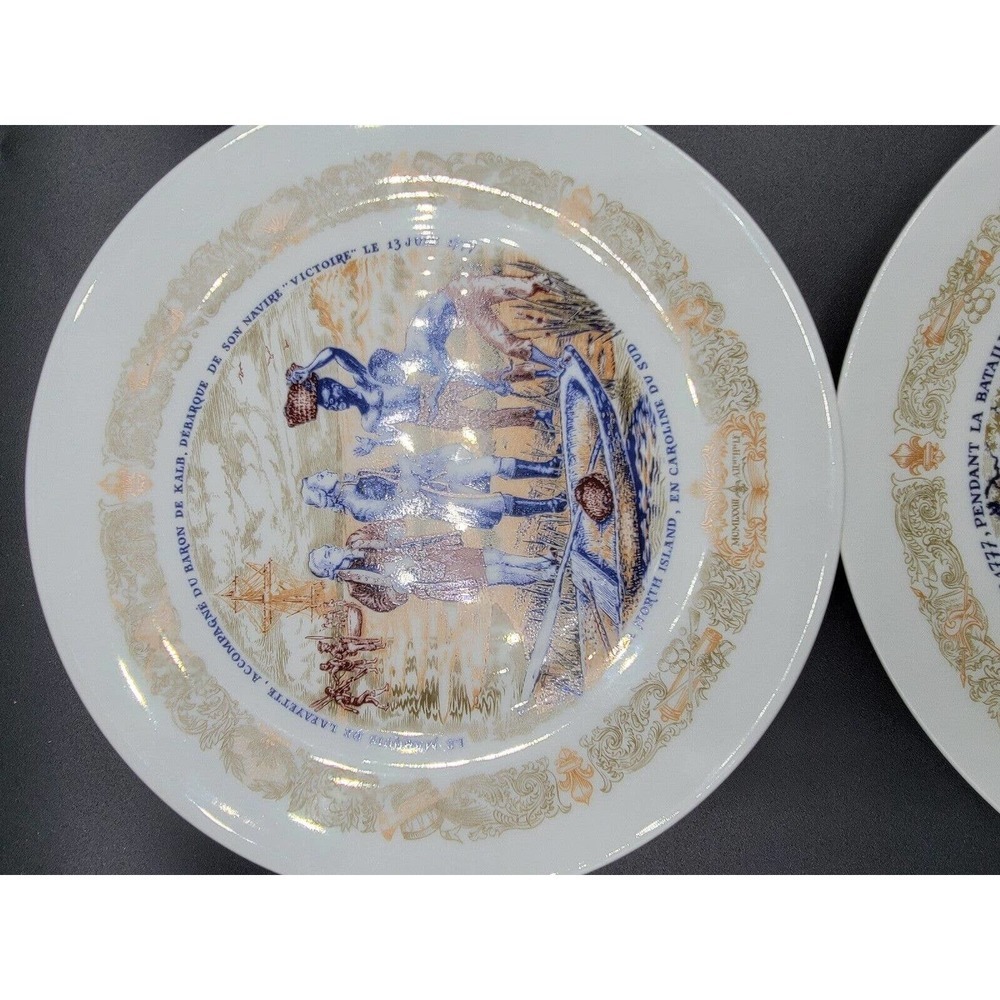 D'ARCEAU LIMOGES PLATES LAFAYETTE LEGACY COLLECTION REVOLUTIONARY WAR - Picture 2 of 7